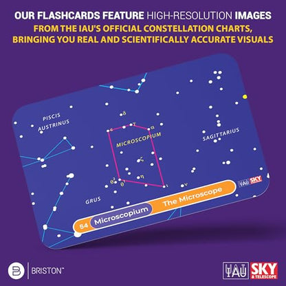Constellation Flash Cards – 88 Astronomy Cards with Stars & Space Facts