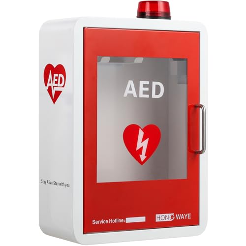 AED Cabinet Wall Mount Magnetic Door with AED Sign Included