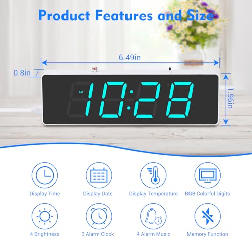 MiOYOOW RGB Digital Clock Soldering Kit with 12H/24H Format for Students - color: Colorful 4 Digit Clock Kit