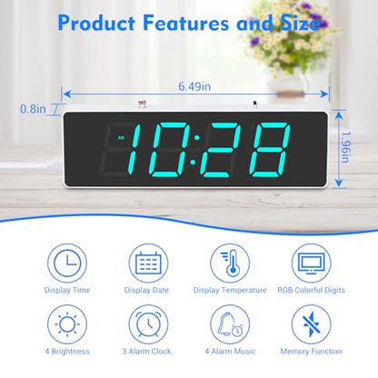 MiOYOOW RGB Digital Clock Soldering Kit with 12H/24H Format for Students - color: Colorful 4 Digit Clock Kit