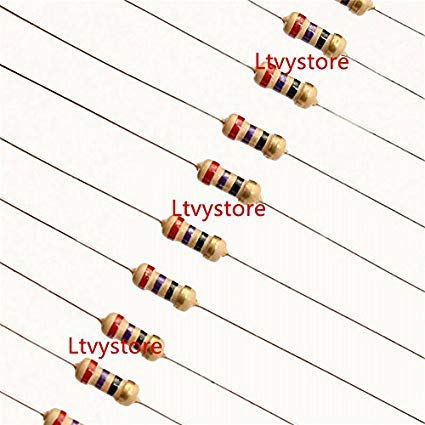 2425pcs 97 Values 1 ohm - 1M ohm 1/8W Carbon Film Resistors Assortment Kit Assorted Set
