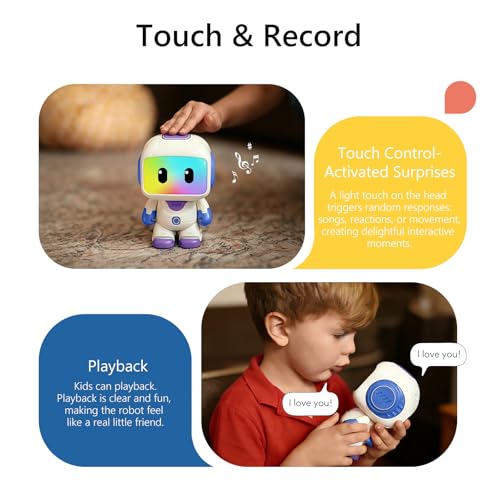 GILOBABY Programmable RC Robot Toy for Kids, Rechargeable STEM Astronaut - color: Purple