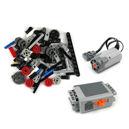 MOC 4-Speed Manual Transmission Gearbox Model Kit, DIY Functional Building Blocks, Compatible with Technical M Motor 8883/103739, Adult Engineering