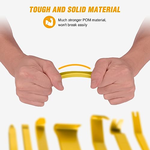 GOOACC 8PCS Auto Trim Scratch Removal Tool - color: Yellow, size: 8PCS Trim Removal