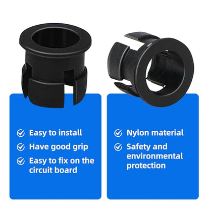 3mm LED Holder 100PCS Panel Mount LED Bezel Clips Black Plastic - color: Black, size: 3MM