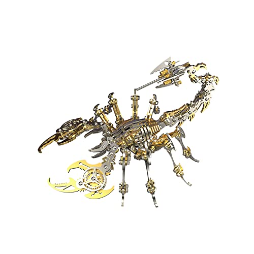 FILASLFT 3D Metal Puzzles for Adults,Mechanical Model Scorpion King Gold - color: B8-scorpion King-golden