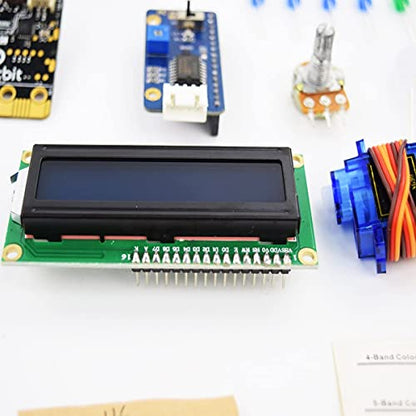 Adeept BBC Micro:bit Starter Kit | Include Microbit Controller V2 | Electronic microbit Starter Kit for Micro:bit with 31 Projects Tutorial Book PDF