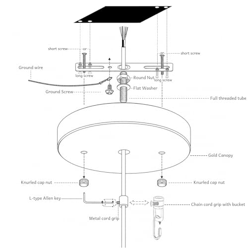 6Inches Light Canopy Kit with Heavy Duty Replacement Ceiling Cover Plate & Mounting Hardware for Lighting Fixtures Chandelier Light Pendant Light Wall Lamp kit or DIY Project (Bronze) - color: Bronze
