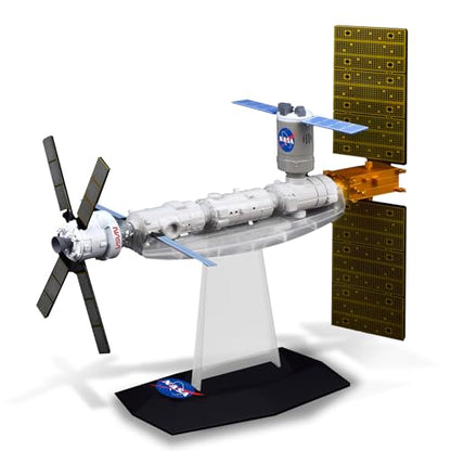 MUKIKIM NASA Future Explorers - Gateway Space Station Interactive Model. Build & Learn STEM Education & Interactive Space Exploration for Kids. with Projector, Orion Capsule & Rotating Solar Panel!
