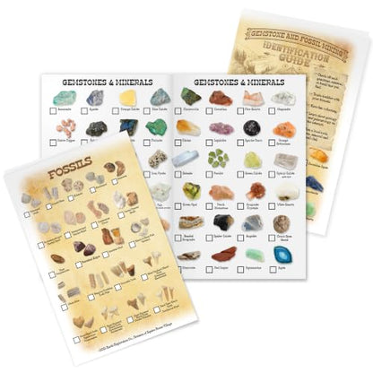 Boone's Mill Gemstone Paydirt | 2 Pound Bag, 4-Count | Gem Mining Rough Stone Mix | Rock Fossil ID Guide - style: 2lb bag, 4-count