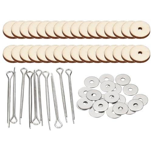 PATIKIL 14mm Doll Joints, 16 Set Removable Cotter Pin Joints Connector and Fiberboard Tray for Bear Limbs Making Head DIY Crafts Accessories - size: 14mm
