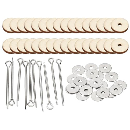 PATIKIL 14mm Doll Joints, 16 Set Removable Cotter Pin Joints Connector and Fiberboard Tray for Bear Limbs Making Head DIY Crafts Accessories - size: 14mm