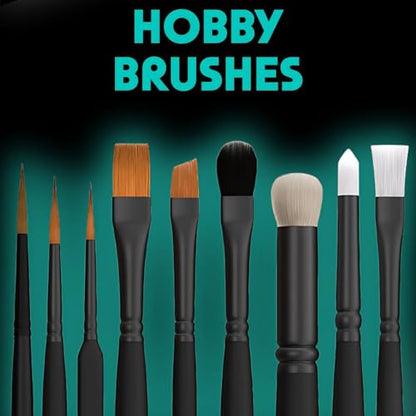Vallejo - Detail Series Definition Set, Flagged Synthetic Bristles - color: Detail Series Definition Set