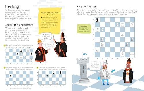 Usborne Chess Book: A Fun Chess Guide for Kids (Ages 6-9) with Write-In Puzzles, Stickers, and Problem-Solving Activities (Where's the...)