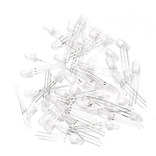 CHANZON 100 pcs 5mm Red & Green Diffused LED Diode Lights Common Cathode - color: B) Red & Green (Cc) (100pcs)