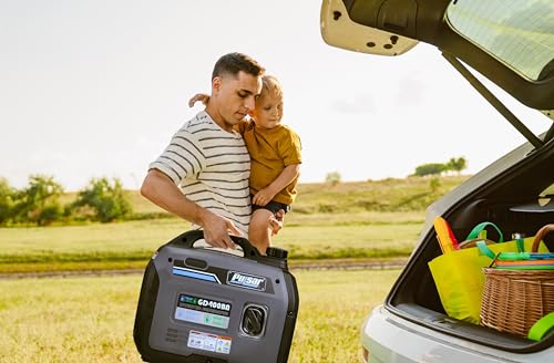 Pulsar Products GD400BN, 4000W Portable super-quiet Dual Fuel & Parallel Capability, RV-Ready, CARB Compliant - style: 4000 Watts + Dual Fuel + Lightweight + RV Ready