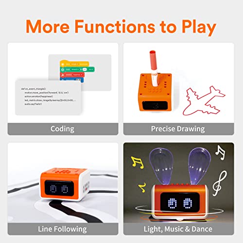 VinciBot Coding Robot for Kids 8-12, Scratch & Python STEM Toy