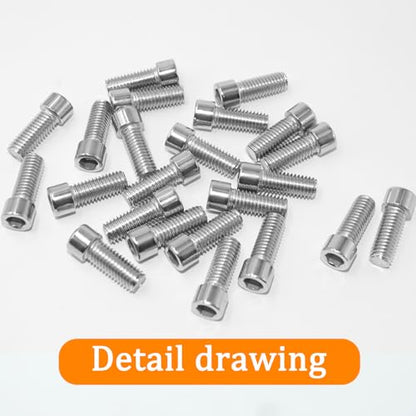 20 Pcs M8 x 25mm Stainless Steel Allen Socket Head Cap Screws, Full Thread Metric Fasteners, Bright Finish for Automotive & Machinery Use - size: M8x25mm-20Pcs