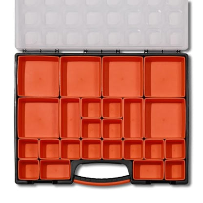 EMENTOL 3PCS Multi-Purpose Portable Organizer Box Set with 72-Removable Compartments, 3 Pieces Professional Boxes with Dimension 16.2"L*13"W*2.3"H (Pack of 2) - size: 3 PCS (Pack of 2)