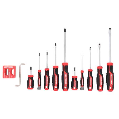 CRAFTSMAN Screwdriver Set, 12 Pc, Includes Flat Head and Phillips Screwdrivers, Offset, Magnetizer/Demagnetizer (CMHT65130) - style: New Version