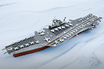 Metal Earth Premium Series USS Midway Aircraft Carrier 3D Metal Model Kit Fascinations - color: Mutli