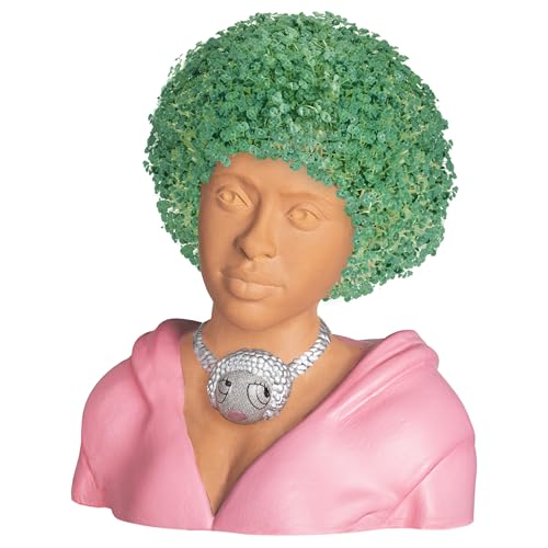 Chia Pet Ice Spice with Seed Pack and Drip Tray: Living Product Ice Spice Decorative Pottery Planter, Easy to Grow Indoor Live Plant, Novelty Gift, Home Décor Planting Kit, Perfect for Any Occasion - style: Ice Spice