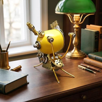 Steampunk Snail Metal Model Kit – 160+ Pcs DIY 3D Mechanical Insect Puzzle Screw Only Assembly Home Office Decor Gift for Father Husband Collectors (Snail-Y) - style: Snail-Y