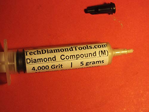 TechDiamondTools Diamond Polishing Paste Kit — 3 Grits (1200, 2000, 4000) | USA Made | Oil-Based Syringes | Progressive Polishing Set for Metal, Glass, Gemstone, Knife, Jewelry | 25% Diamond Powder - size: 1200 2000 4000 Grit, style: Medium 25% concentrat