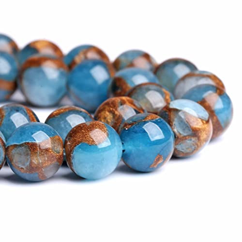 4MM 88PCS Lake Blue Cloisonne Craft Spacer Loose Beads for Jewelry Making DIY Bracelet - color: Blue Cloisonne, size: 4mm