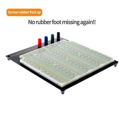 3220 Tie-point Solderless Breadboard Kit 140 U-shape 65 Jumper Wires