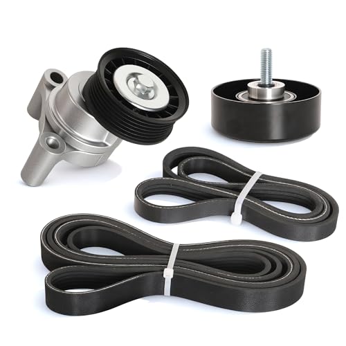 Drive Belt Tensioner Pulley Assembly Kit for Chevy Silverado 09-16#38009