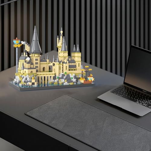 PQKIE Magic Castle Micro Mini Building Set, 2743 Pcs Magic House Model Building Toys, STEM Creative Magic World Office and Home Decor Bricks Kits, Christmas Birthday Gift for Adults Teens Kids 14+ - style: 2743 Pieces