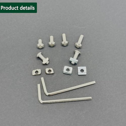 240 pcs M5 T Nut Screws Kit for 2020 2040 2080 Aluminum Extrusion, 120 pcs Silver M5x8/10/12/14mm Hexagon Socket Screws and 120 pcs M5 Drop in T-Nuts with 1 pcs Hex Wrench - style: 240pcs 20 Series Screws Kit Silver B