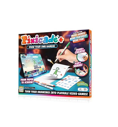 Abacus Brands Pixicade+ - Draw Your Own Video Game Maker, Kids Gift Ages 6+ - size: Pixicade+