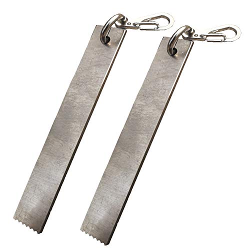 BSGB 2PCS HSS High Speed Steel Striker with mini keychain for Ferro Rod Fire Starter