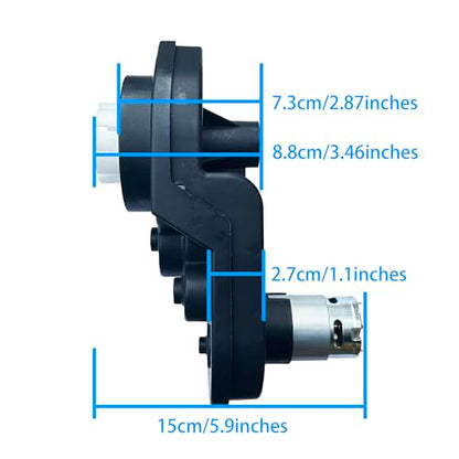 Power Wheels 12V RS550 40000RPM High Speed Powerful Gearbox Drive Motor Upgrade for Kids Ride on Mltoys Replacement Parts for Ford f150/Fisher Price/Kawasaki Kfx/Phantom