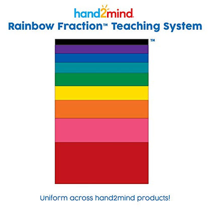 hand2mind Plastic Rainbow Fraction Circles, Fraction Manipulatives, Unit Fraction, Rainbow Circle Math Manipulatives, Fraction Games, Montessori Math, Homeschool Supplies (Set of 51)