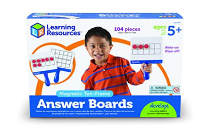 Learning Resources Magnetic Ten Frame Answer Boards - style: Answer Boards