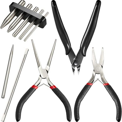 honoson 10 Pcs Metal Earth Tool Kit Pliers Bending Tools for 3D Metal Model