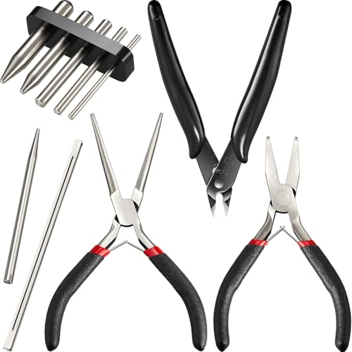 honoson 10 Pcs Metal Earth Tool Kit Pliers Bending Tools for 3D Metal Model