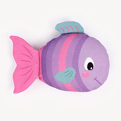 kullaloo Cut & Sew Fabric Panel – Mermaid Craft Sewing Kit for Kids Beginners – DIY for Girls & Boys (Underwater Tales) - color: Underwater Tales