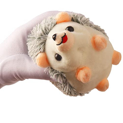 Hedgehog Shaped Pin Cushion Sewing Kit with 100 Colored Pins - color: Gray