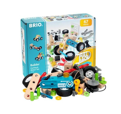 BRIO Builder Pullback Construction Set - Learning, Building and Educational Toys for 3 Year Olds and Up - style: Pullback Set