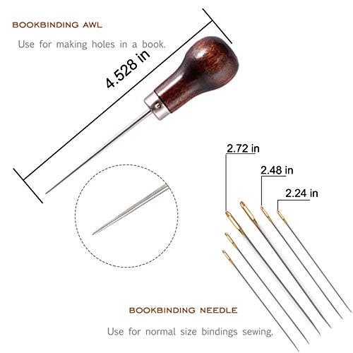 VENCINK Bookbinding Supplies Kit Hand Book Binding Starter Tools Set