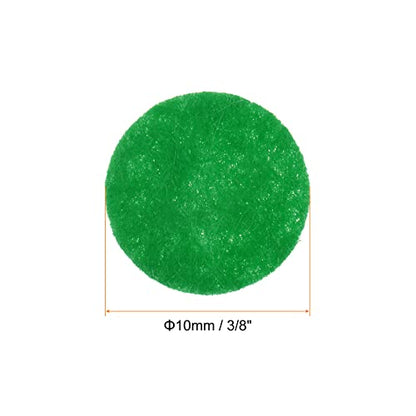 HARFINGTON 100pcs Round Felt Circles, 10mm 3/8" Pre Cut Felt Craft Pads Non-Woven Mini Felt Fabric Circles for DIY Sewing Handcraft Cut Projects Craft Finishing, Green - color: Green, size: 10mm