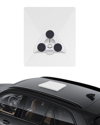 Starlink Mini Adapter Magnetic Kit - 36kg Strong Pull Force, 6mm Ultra-Thin, 3 Magnetic Arrays for Car/RV/Truck/Boat Roof, Anti-Scratch Rubber Coated - style: Magnetic Flat Mount Kit