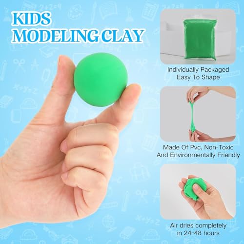Air Dry Clay, 36 Packs Red Air Dry Foam Clay, 19oz Soft Modeling Clay Super Light Weight Air Dry Clay Perfect for Arts Crafts