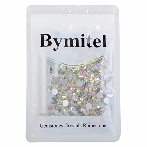 288PCS Art Nail Rhinestones Non Hotfix Glue Fix Round Crystals Glass Flatback for DIY Jewelry Making with one Picking Pen (ss30 288PCS, Crystal AB) - color: Crystal AB, size: ss30 288pcs