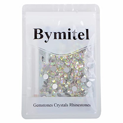 288PCS Art Nail Rhinestones Non Hotfix Glue Fix Round Crystals Glass Flatback for DIY Jewelry Making with one Picking Pen (ss30 288PCS, Crystal AB) - color: Crystal AB, size: ss30 288pcs