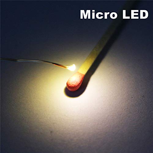 100pcs Pre-soldered Micro Litz Wired Leads Warm White SMD Led 0603 + Muti-Resistor NEW - color: (2)Warm White, size: 100pcs
